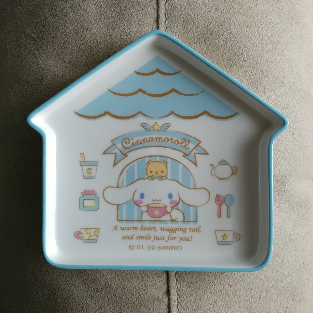 Sanrio Cinnamoroll ceramic house plate